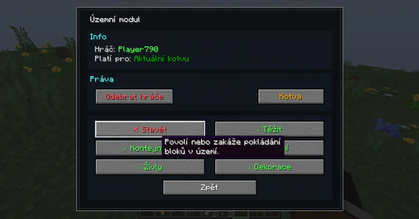 Správa kotvy 3